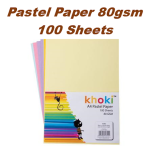 A4 Pastel Paper 100 Sheets 80gsm